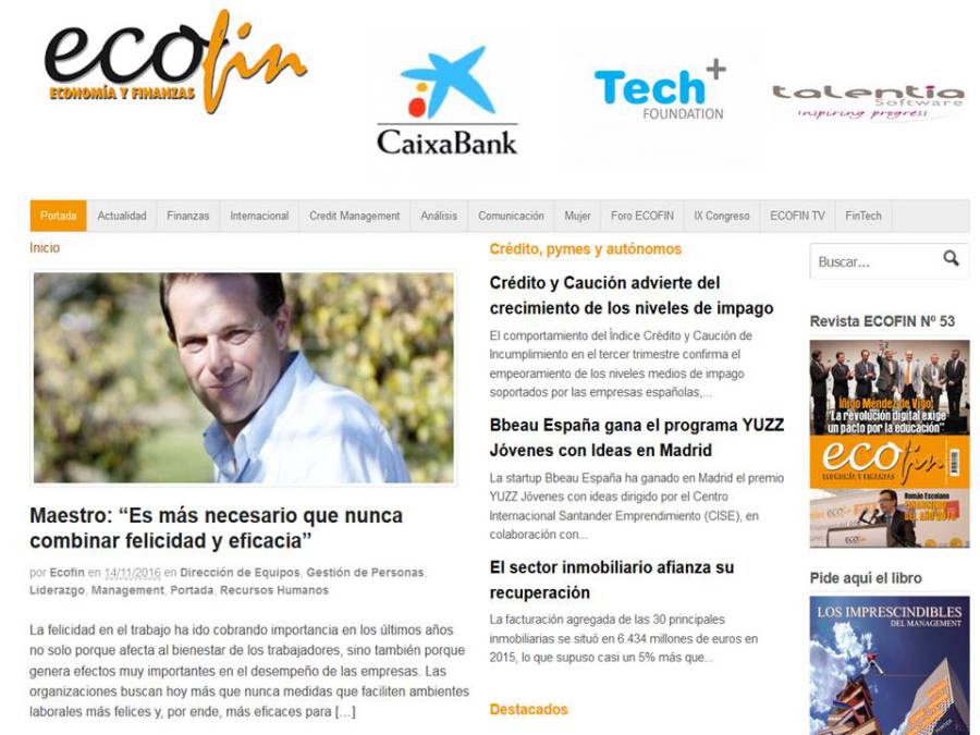 Revista Ecofin Week. Entrevista a Juan Carlos Maestro sobre la Felicacia.